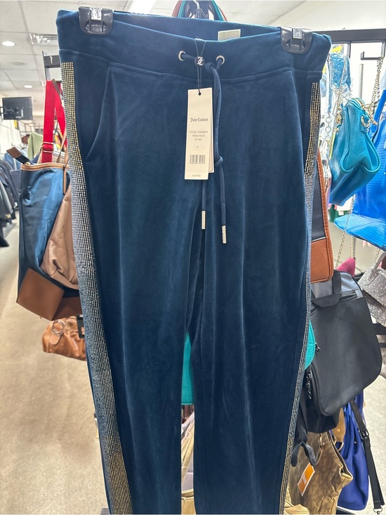 Juicy Couture Pants - Juicy Couture Regal Blue Velour Sweatpants